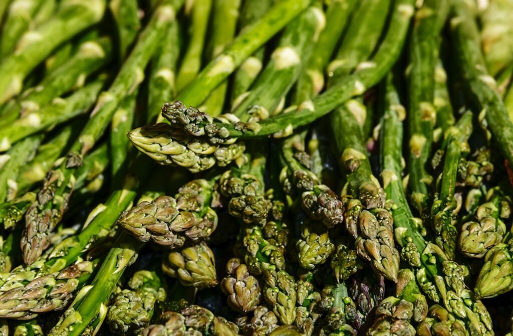 asparagus, vegetables, food